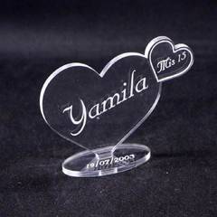 SOUVENIR CORAZON Y NOMBRE PACK X 10 - comprar online