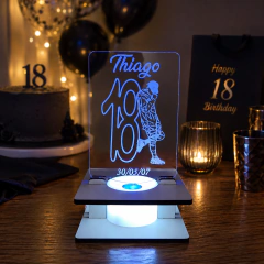 Souvenir Luminoso 18 años Gorrita