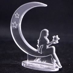 SOUVENIR NIÑA Y LUNA PACK X 10