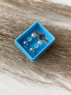 Aro Perla chica Plata (Cod 010)