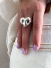 ANILLO PLATA INFLADA CORAZÓN - ANI003
