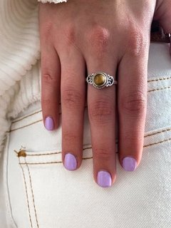 ANILLO CON PIEDRA OJO DE TIGRE - ANP118