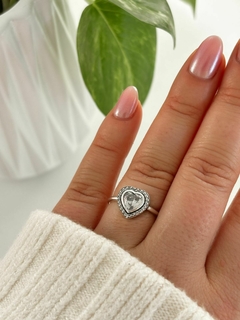 Anillo corazón facetado (Cod ANPA01)