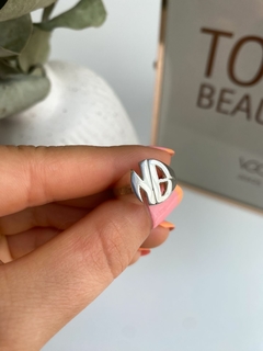 ANILLO INICIALES REDONDO GRANDE en internet