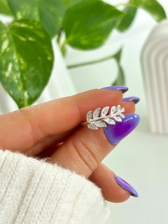 Anillo Laurel con Strass (Cod ANPA04)