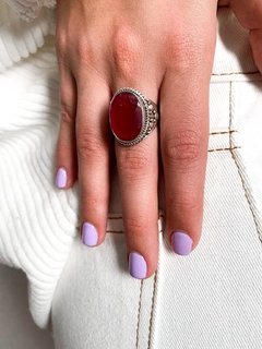 ANILLO RAÍZ DE RUBÍ FACETADO - ANP125