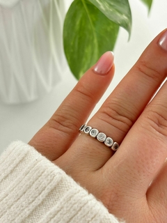 Anillo Sin fin con strasses redondos (Cod ANPA05)