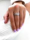 ANILLO CORONA EMPAVONADO - ANL29 - comprar online