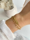 Pulsera Acero Gold (Cod P43612G)