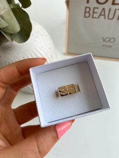 Anillo iniciales en Oro 18 k en internet