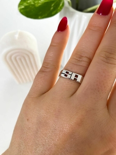 ANILLO INICIALES MINI RECTO