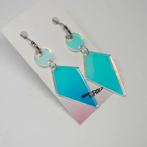 rombo holo - acero quirúrgico (par)