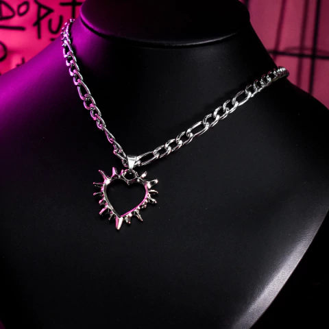 cora destello - cadena acero (collar)