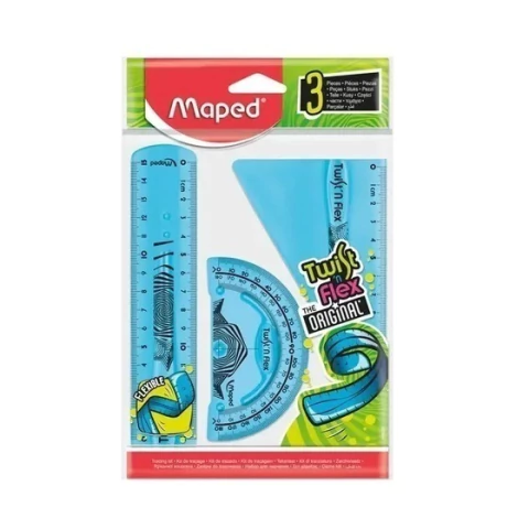 Set De Geometría Maped Flexible X3 Piezas