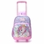 Mochila con carro Unicornio Sequins con llavero 16"