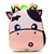 Mochila Kawaii Vaca Termoformada 22x30x10cm 12 Pulg