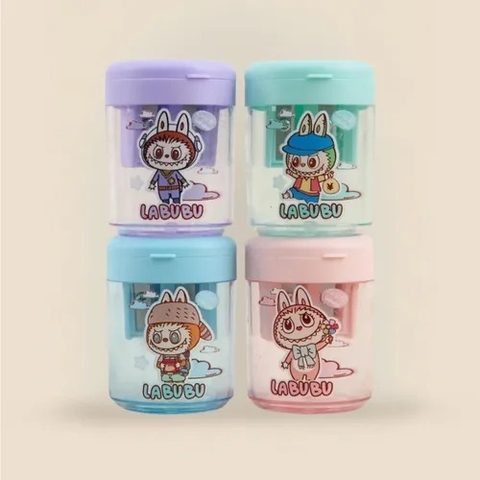 Sacapuntas doble Labubu colores pastel