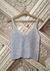 Musculosa Hilo y lurex Blanco