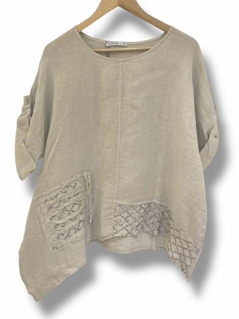 Remera Italiana De Lino Cinzia