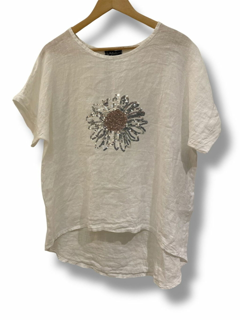 Remera Italiana De Lino Nina