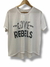 Remera love rebels Blanca
