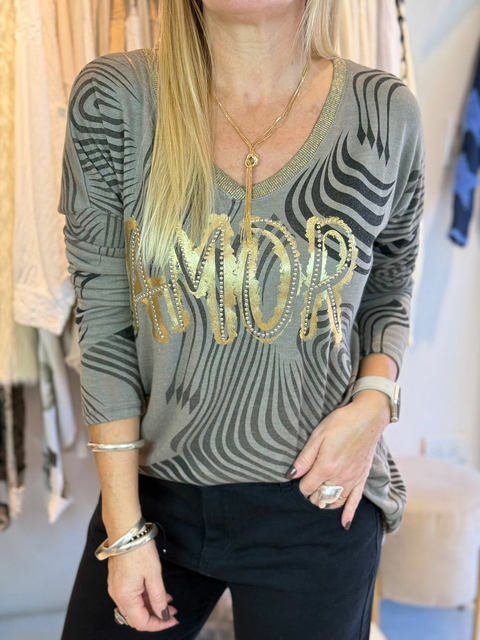 Sweater De Hilo Italiano Zevra Vison