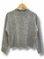 Sweater Vivian con Strass Gris