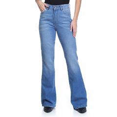 CALÇA JEANS LYCRA FEM C/ALTA FLARE 34/48 - WF2064 - comprar online