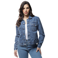 JAQUETA JEANS FEMININA RETRO - WF7030 - comprar online