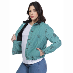 JAQUETA FEM VELUDO EM TECIDO DUBL P/GG - WF7043
