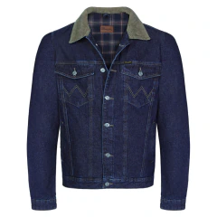 JAQUETA JEANS C/GOLA VELUDO E FORRO FLAN - WM9778