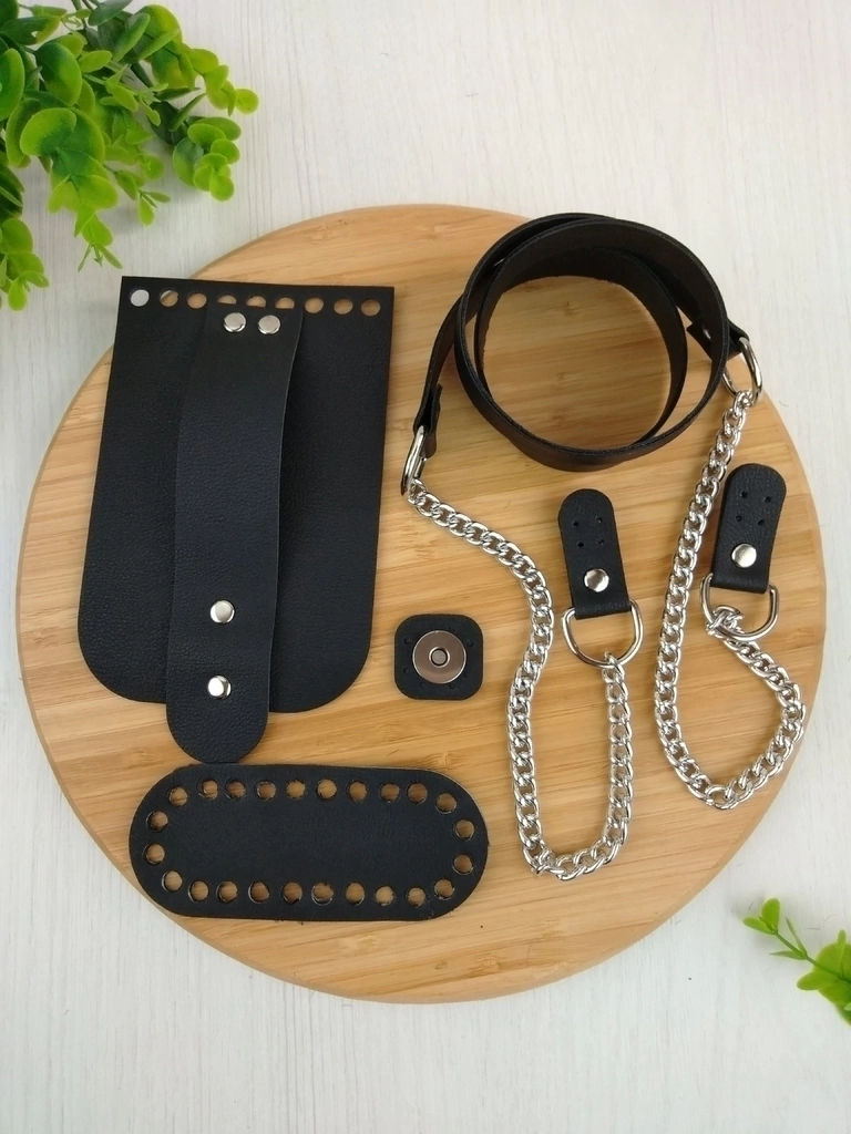 Kit Mini Bag - Preto/Níquel