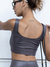 Crop Top Lycra Semi Engomado Vison - Street Style