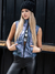 Chaleco Slim Fit Glitter Blue en internet