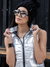 Chaleco Slim Fit Glitter Silver - comprar online