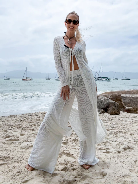 Kimono Donatella Off White - comprar online