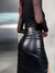 Falda Kylie Engomada Black - comprar online