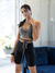 Crop Top Tiras Glitter Grey - comprar online