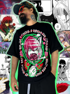 CAMISETA RAPOSA E ROSAS