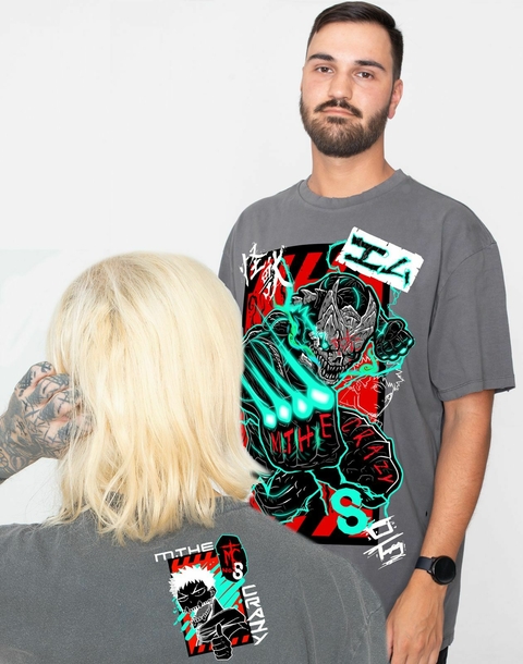 CAMISETA KAIJU N8 CINZA