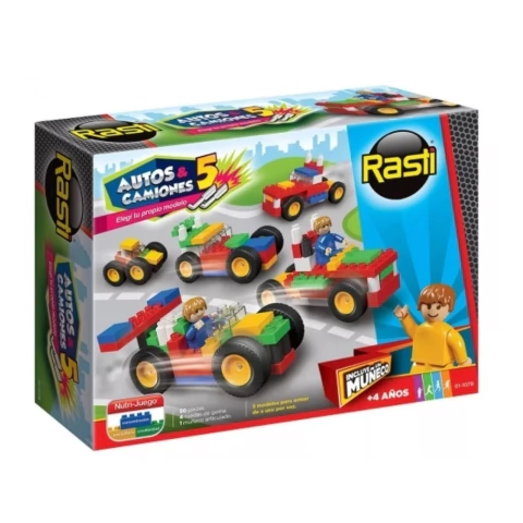 Bloques Rasti Arma Autos y Camiones 100 Piezas
