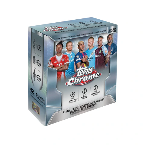 Caja 42 Cartas Chrome UEFA Club Competitions 2025/26 Topps
