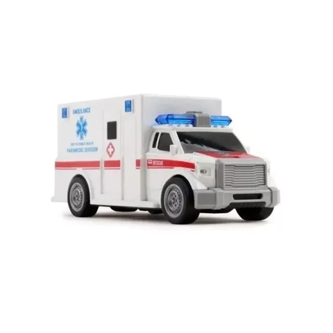 Auto Ambulancia A Friccion Con Luz y Sonido Magnific 4001