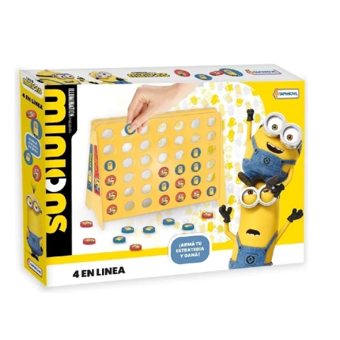 Juego De Mesa 4 En Linea Minions Villano Favorito Infantil - comprar online