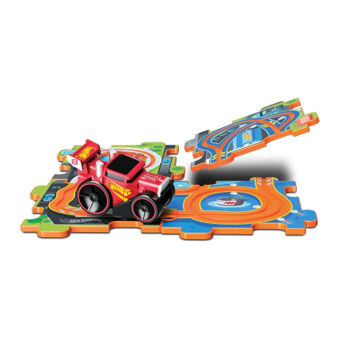 Auto Motorizado Hot Wheels con Pista Puzzle 35303