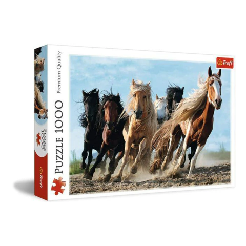 Rompecabezas Trefl 10446 Puzzle Galloping Horses 1000 piezas