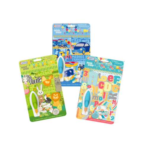 Libro Agua Wow! con Pincel Infantiles