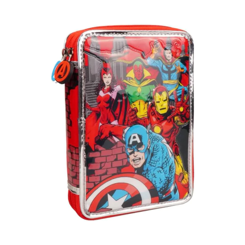 Cartuchera Avengers 2 Pisos con utiles SP707