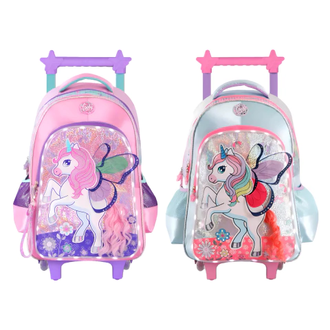 Mochila Unicornio Con Luz 45cm Carro 18 F6341