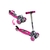 Monopatin Infantil 4 Ruedas Plegable Rosa